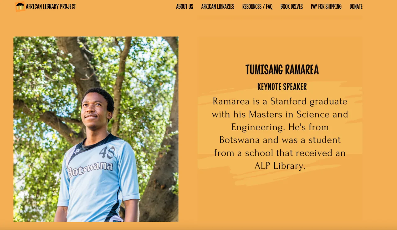 African Library Project Harambee Dinner keynote 2022